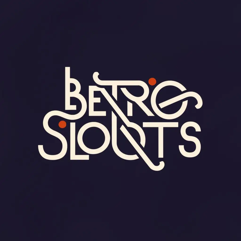 a logo design,with the text "BetRioSlots", main symbol:words,Moderate,clear background
