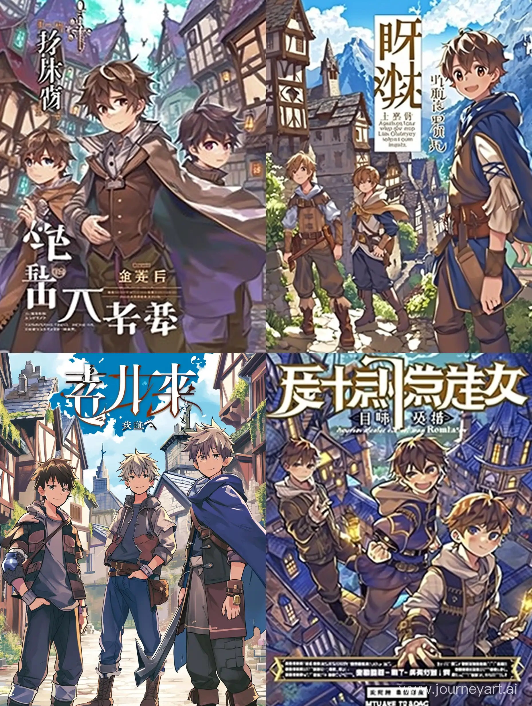 Fantasy-World-Adventure-with-Three-Boys-Light-Novel-Cover