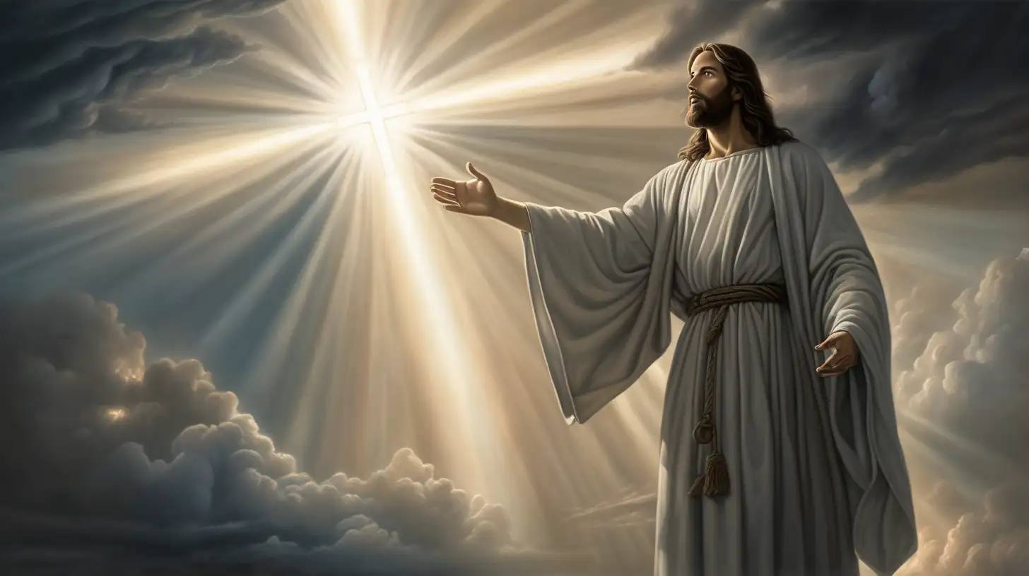 Divine Presence Jesus Christ Illuminating Darkness