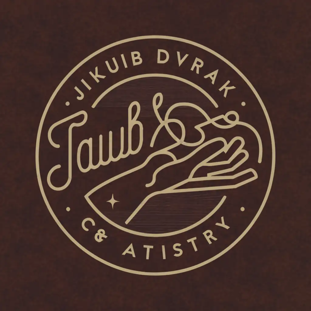 a logo design,with the text "Jakub Dvorak ", main symbol:Handmade; Leather; Art,Minimalistic,clear background