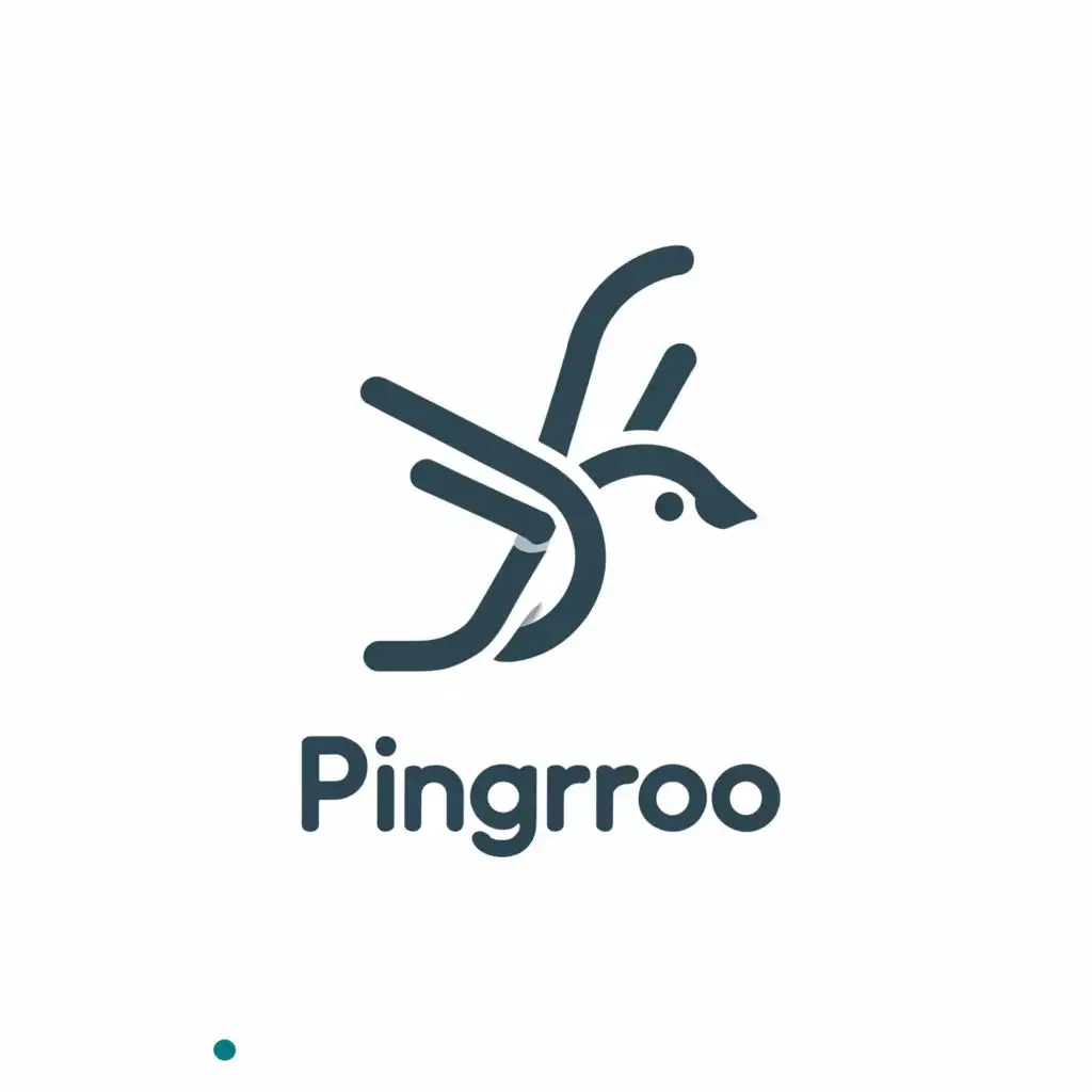 a logo design,with the text "Pingaroo", main symbol:-,Minimalistic,be used in Nonprofit industry,clear background