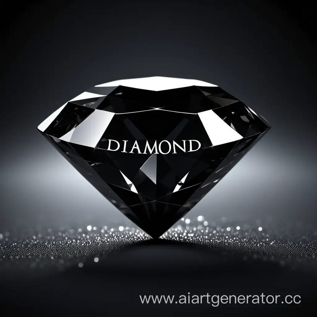 черный большой бриллиант с надписью Diamond Real Estate