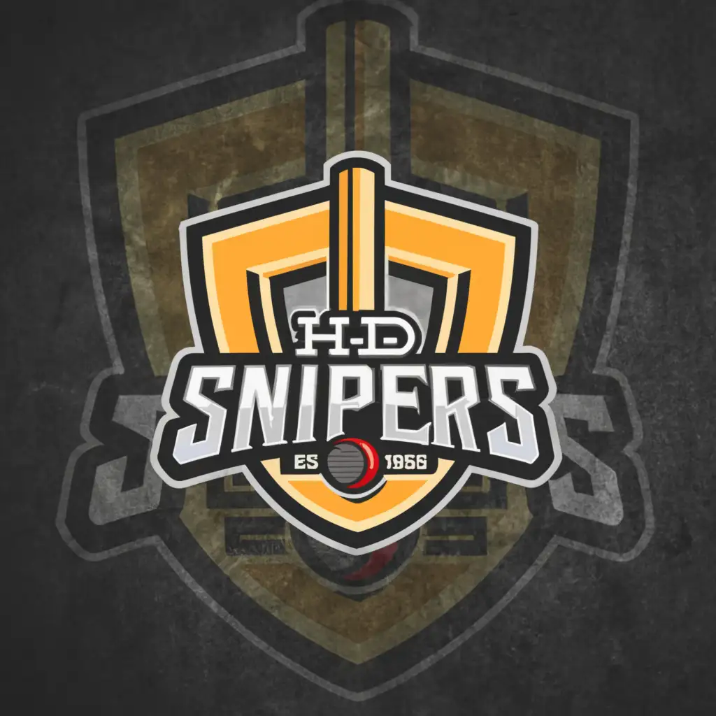 LOGO-Design-For-HD-SNIPERS-Dynamic-Cricket-Theme-for-Sports-Fitness-Brand