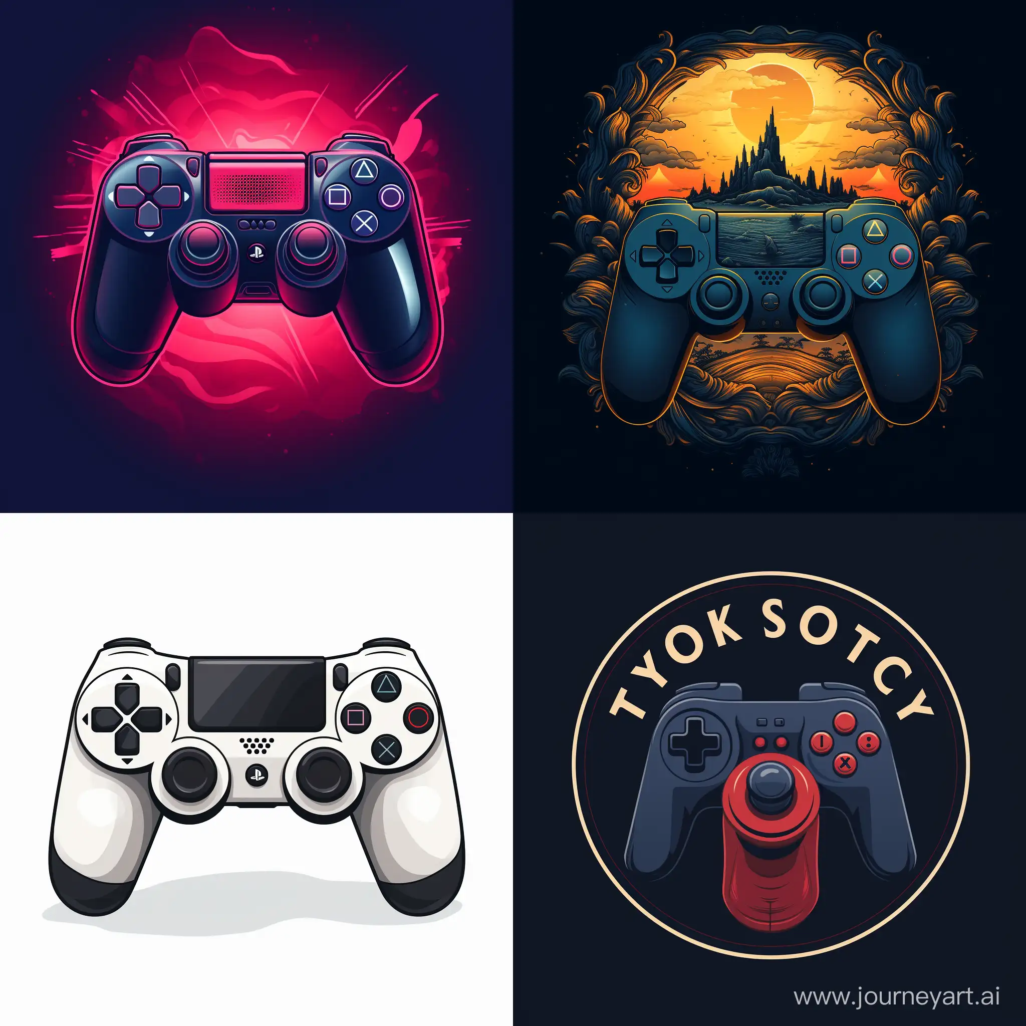 Gaming-Enthusiast-Logo-with-Joystick-Icon