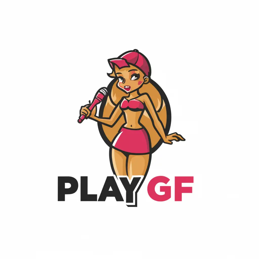 LOGO-Design-For-PlayGF-Sultry-Cam-Girl-with-a-Hint-of-Playfulness