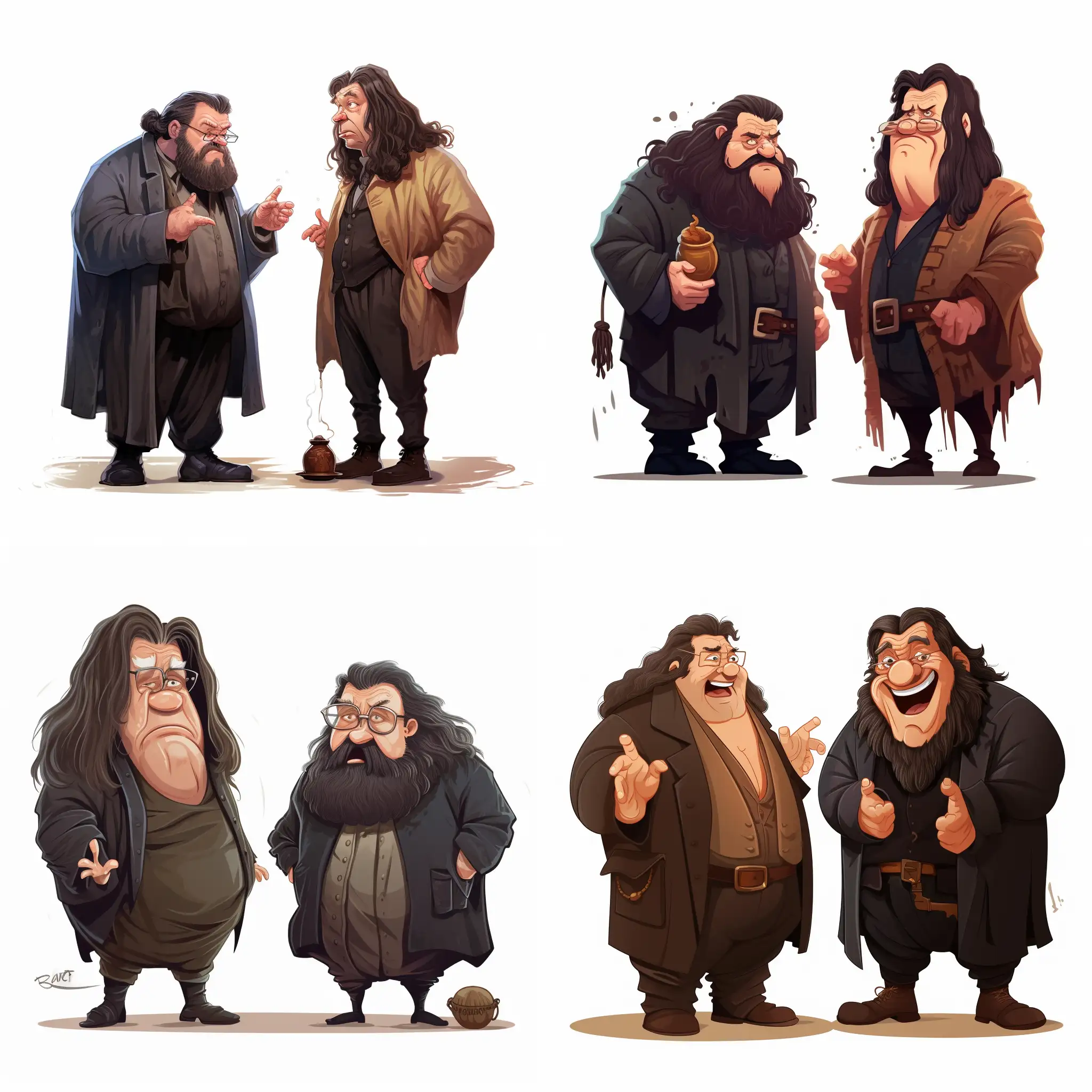 Hagrid-and-Sirius-Black-Engage-in-Animated-Conversation-on-White-Background