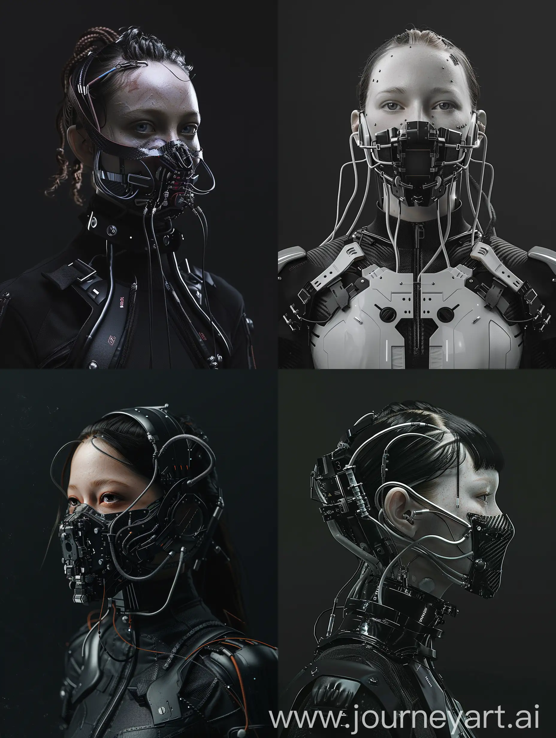Futuristic-Cyberpunk-Character-with-Intricate-Cybernetic-Mask-and-Carbon-Fiber-Textures