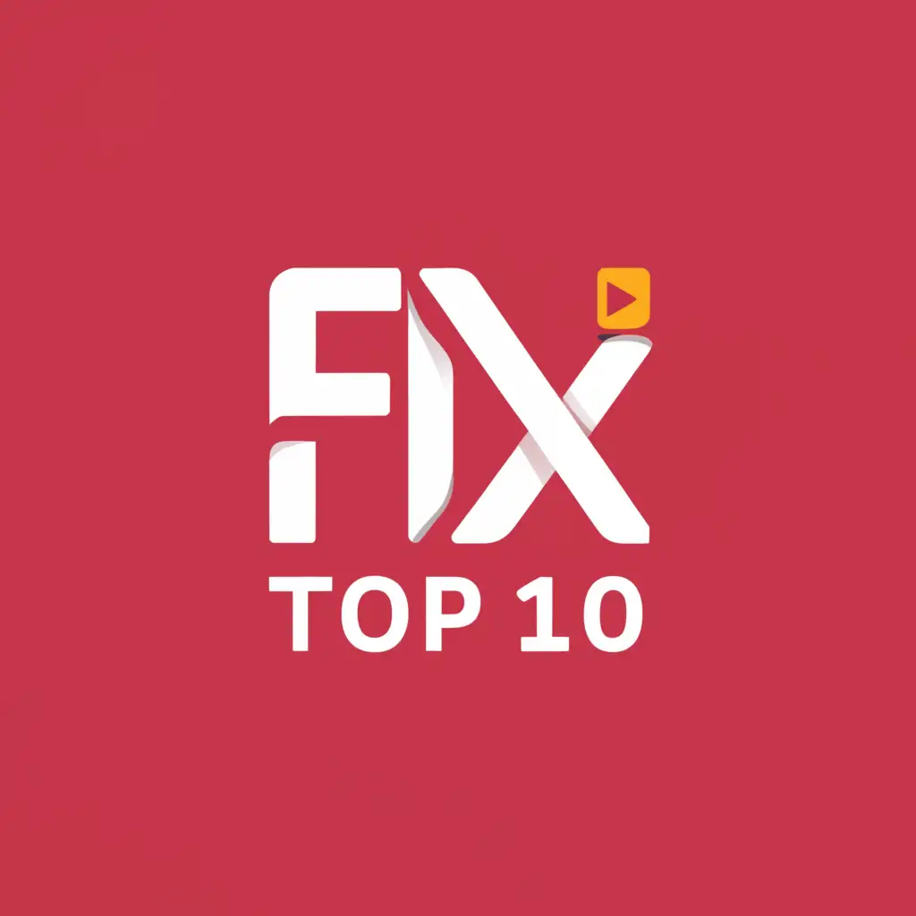 a logo design,with the text "Flix Top 10", main symbol:Flix,Moderate,be used in Entertainment industry,clear background