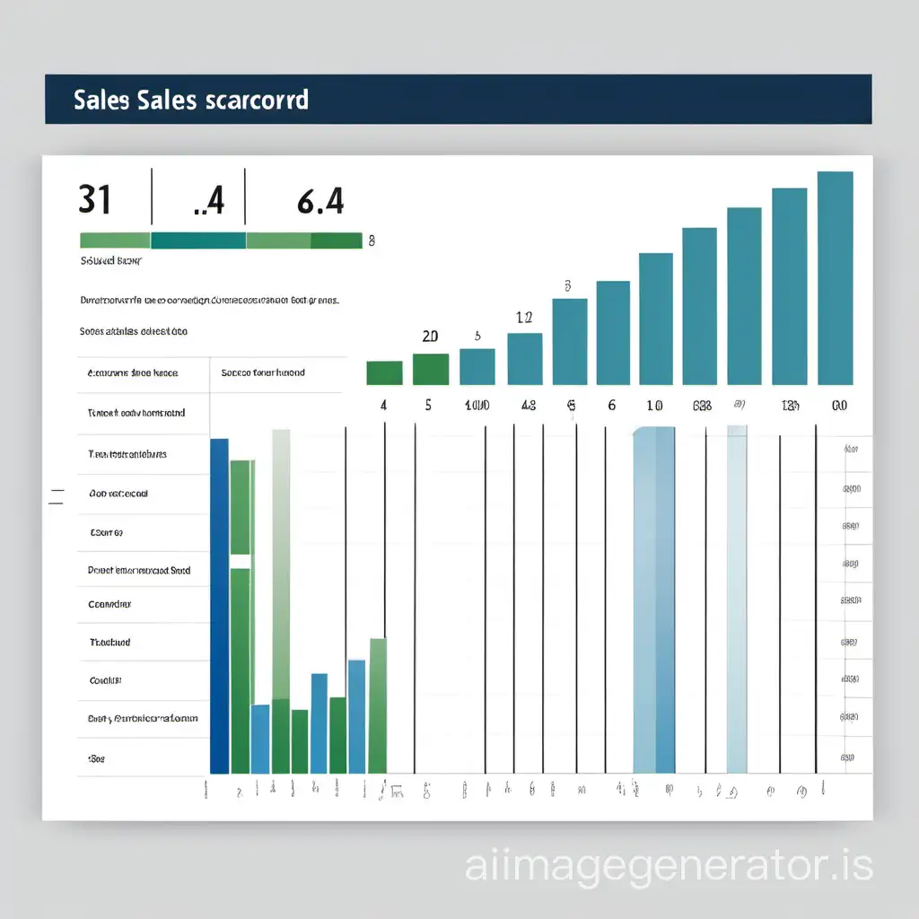 sales man scorecard add bar graph