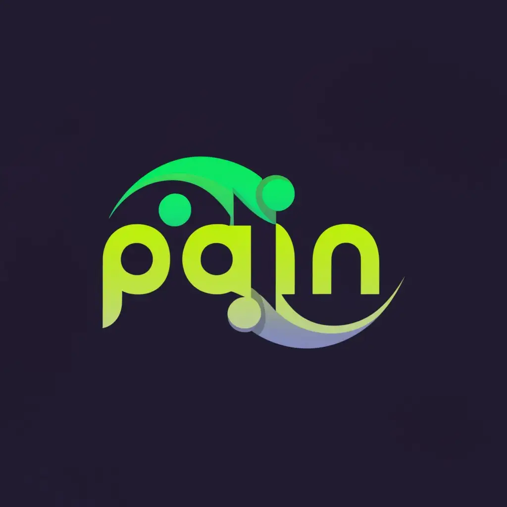 a logo design,with the text "PAIN", main symbol:a green chameleon,Moderate,clear background