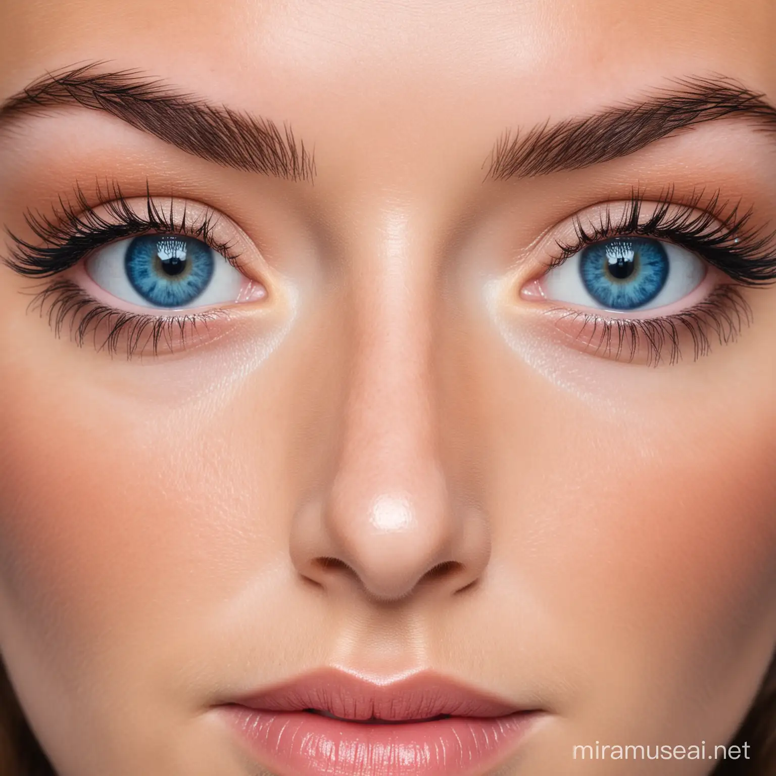 Vivacious Beauty with Blue Eyes Stunning Lash Extensions