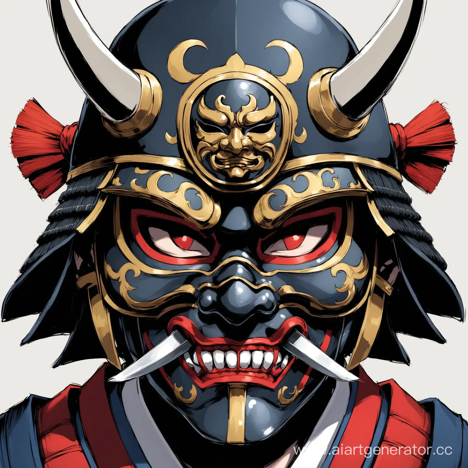 Samurai-Warrior-Mask-with-Intricate-Designs