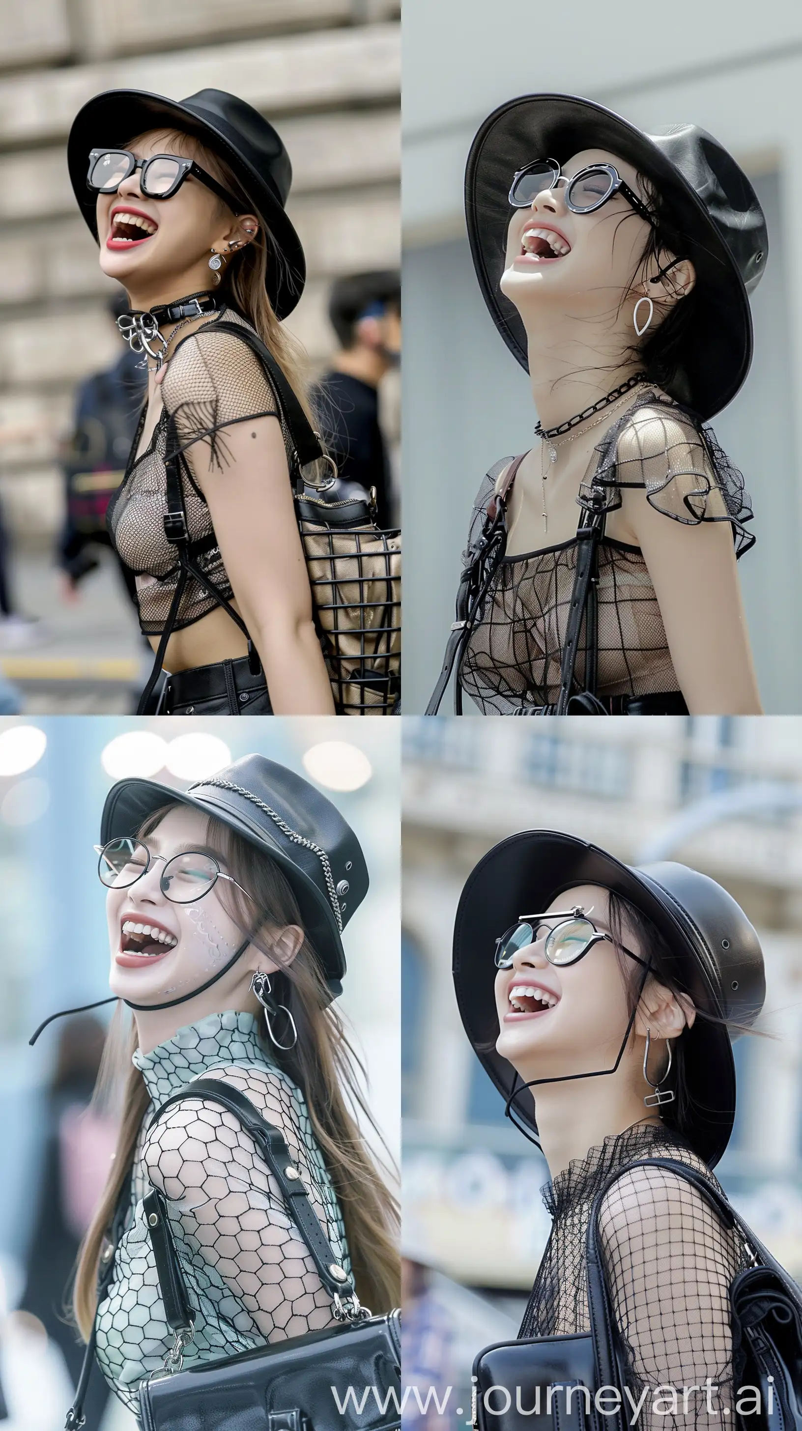 Jennie-from-BLACKPINK-Laughing-in-Aesthetic-Casual-Fashion-While-Walking
