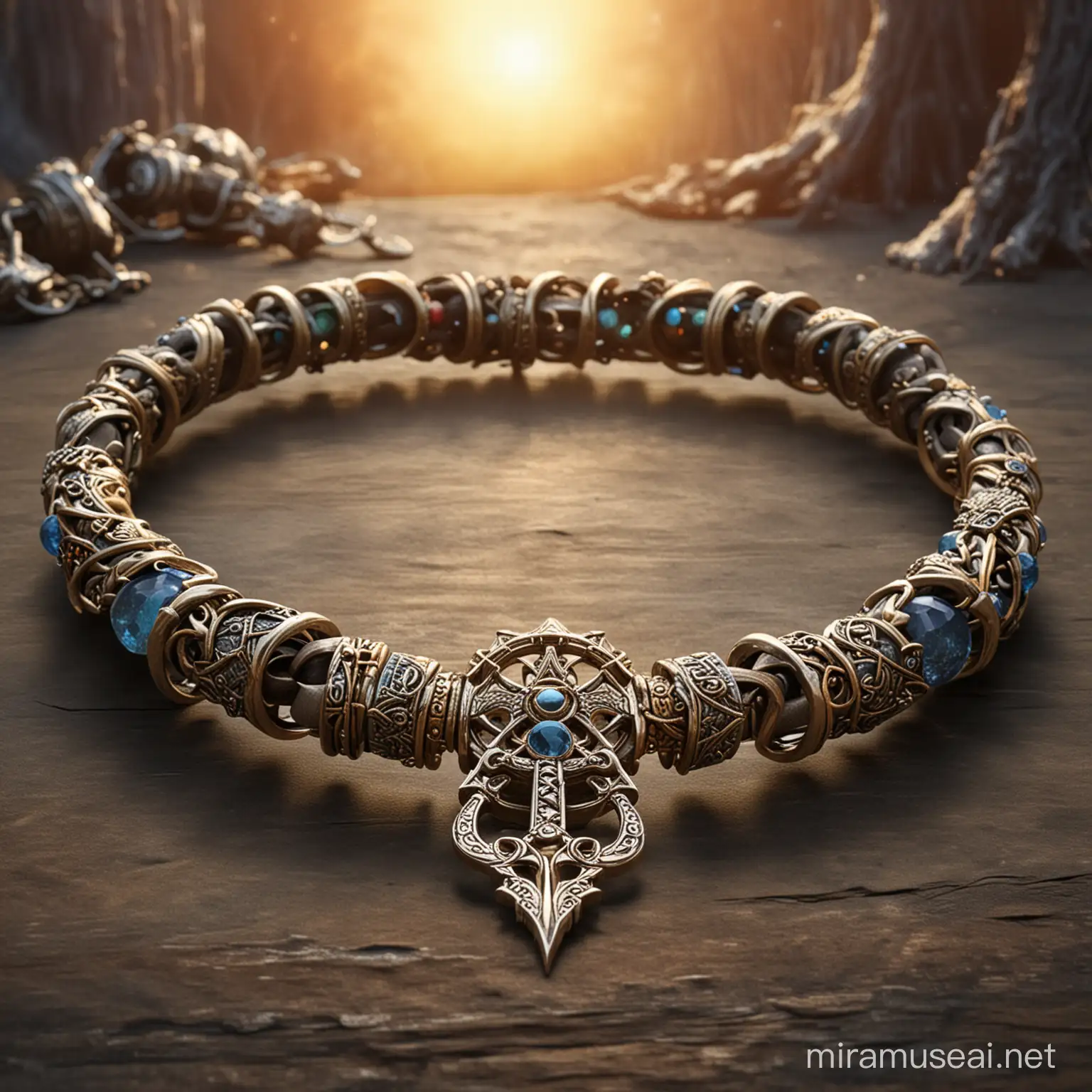 Epic Battle of Sorcery Confronting Darkness with Mystic Bracelet