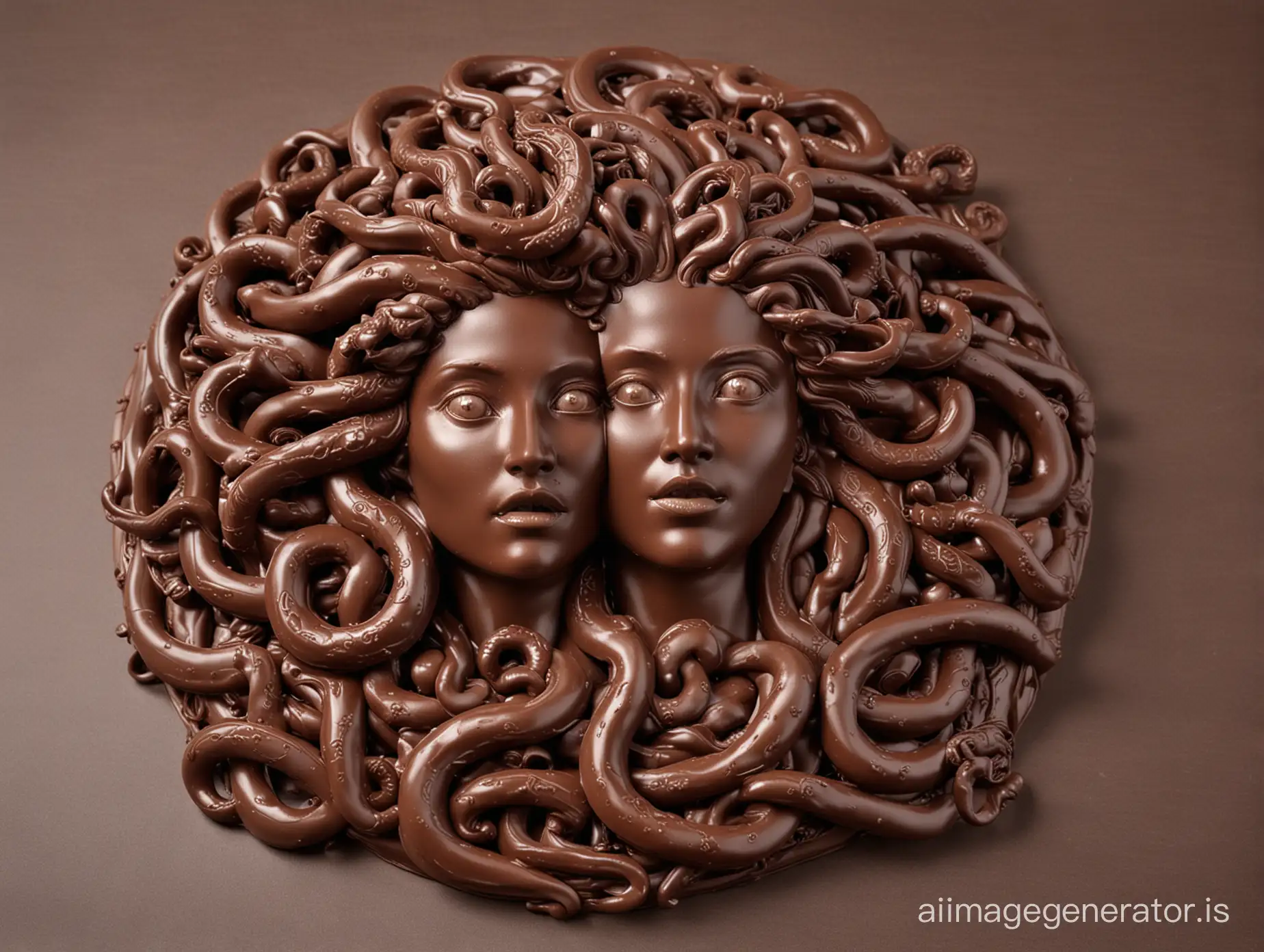 Chocolate-Medusa-Head-Sculpture-Intricately-Crafted-Confectionary-Art