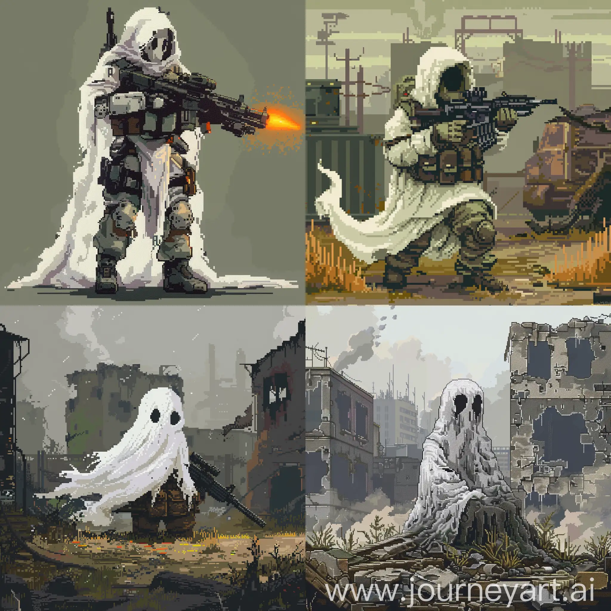 Ethereal-Ghost-in-Pixelated-Warzone-Environment