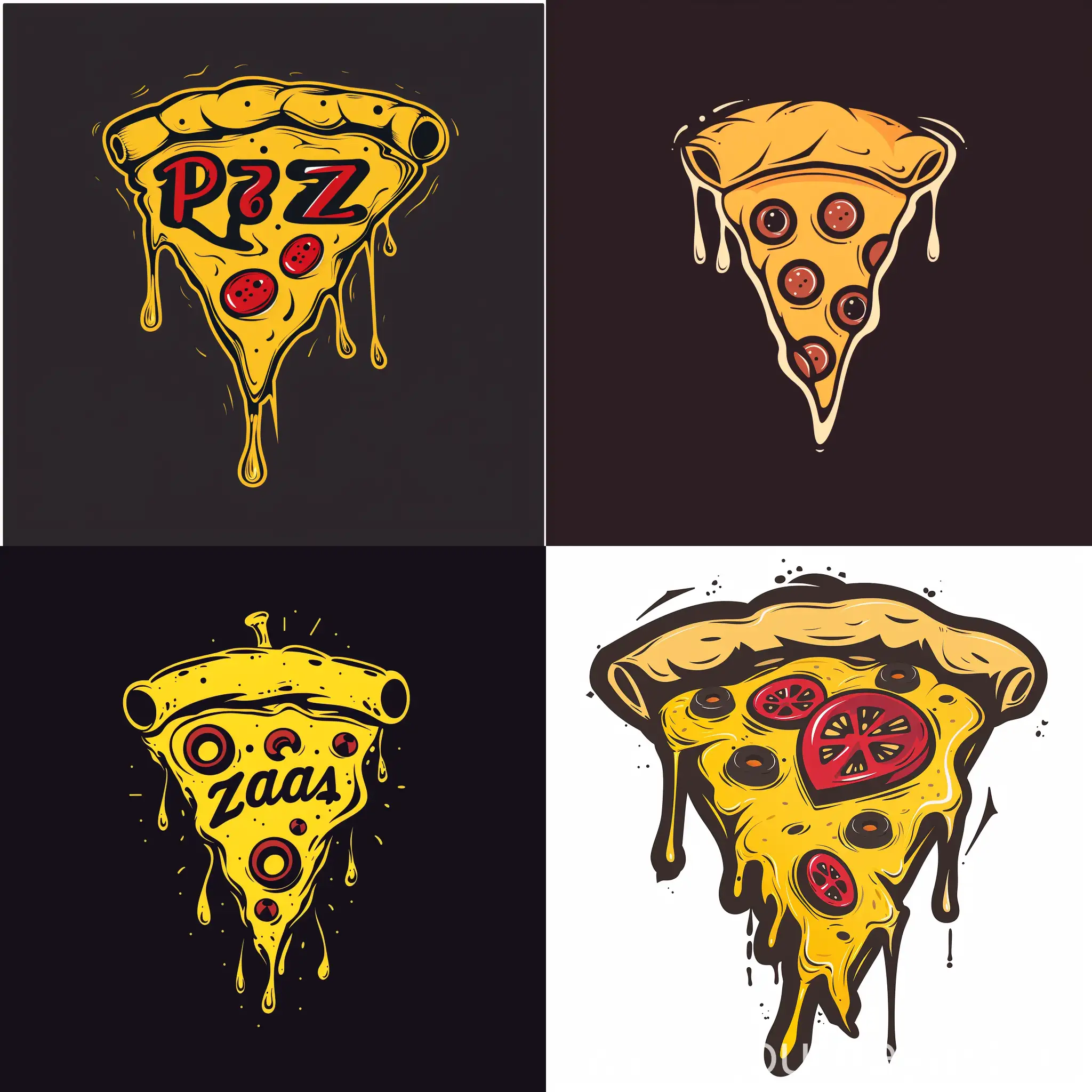 Emblem Logo for pizza restaurant 