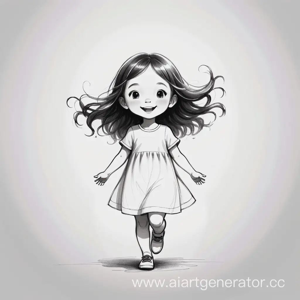 внутренний ребенок девочка радостная простой рисунок