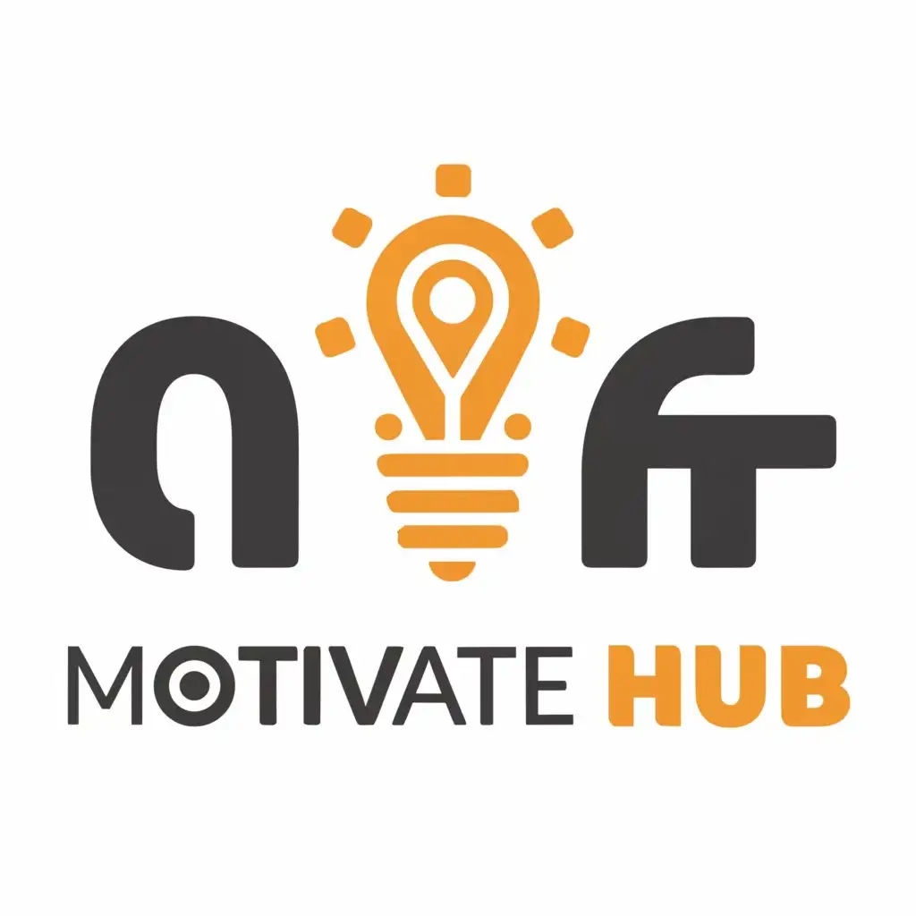 a logo design,with the text "Motivate Hub", main symbol:motivation,personal finance, earning,Moderate,clear background