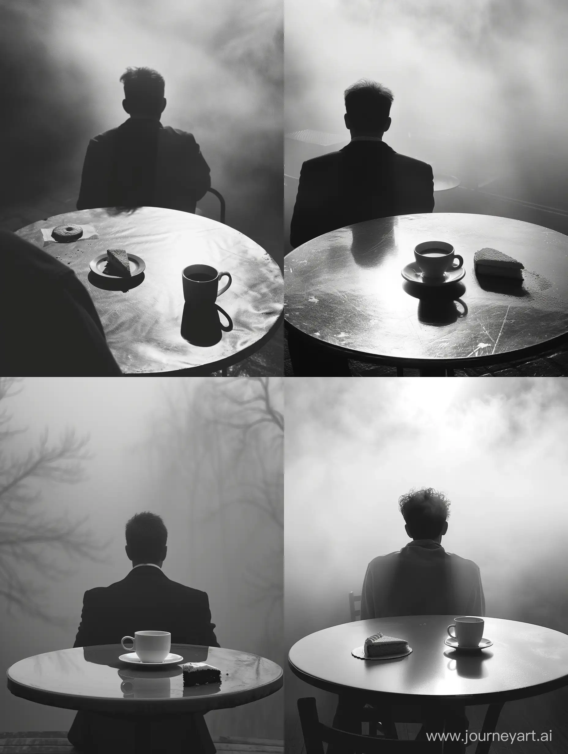Solitude-at-Dawn-Enigmatic-Figure-Sips-Coffee-by-Round-Table