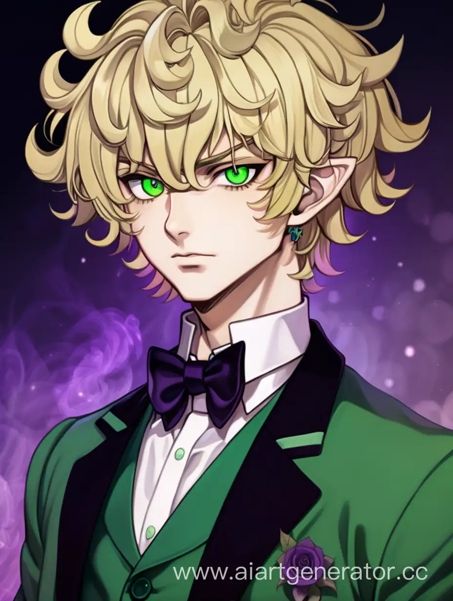 Innocent-Yet-Piercing-Demon-Boy-Curly-Blond-Hair-Green-and-Purple-Eyes-Anime-Style-Illustration