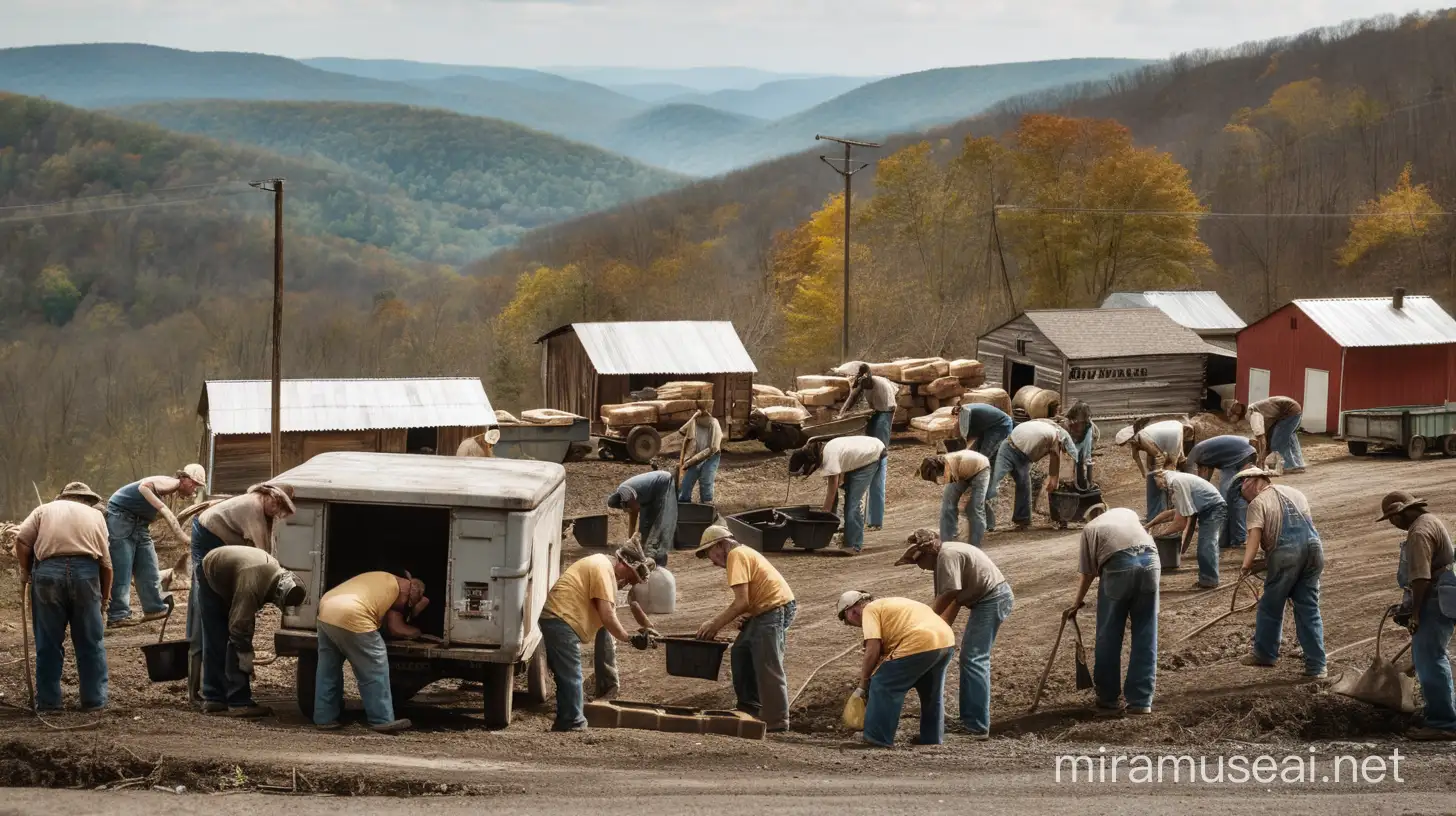 poor people working in West Virginia