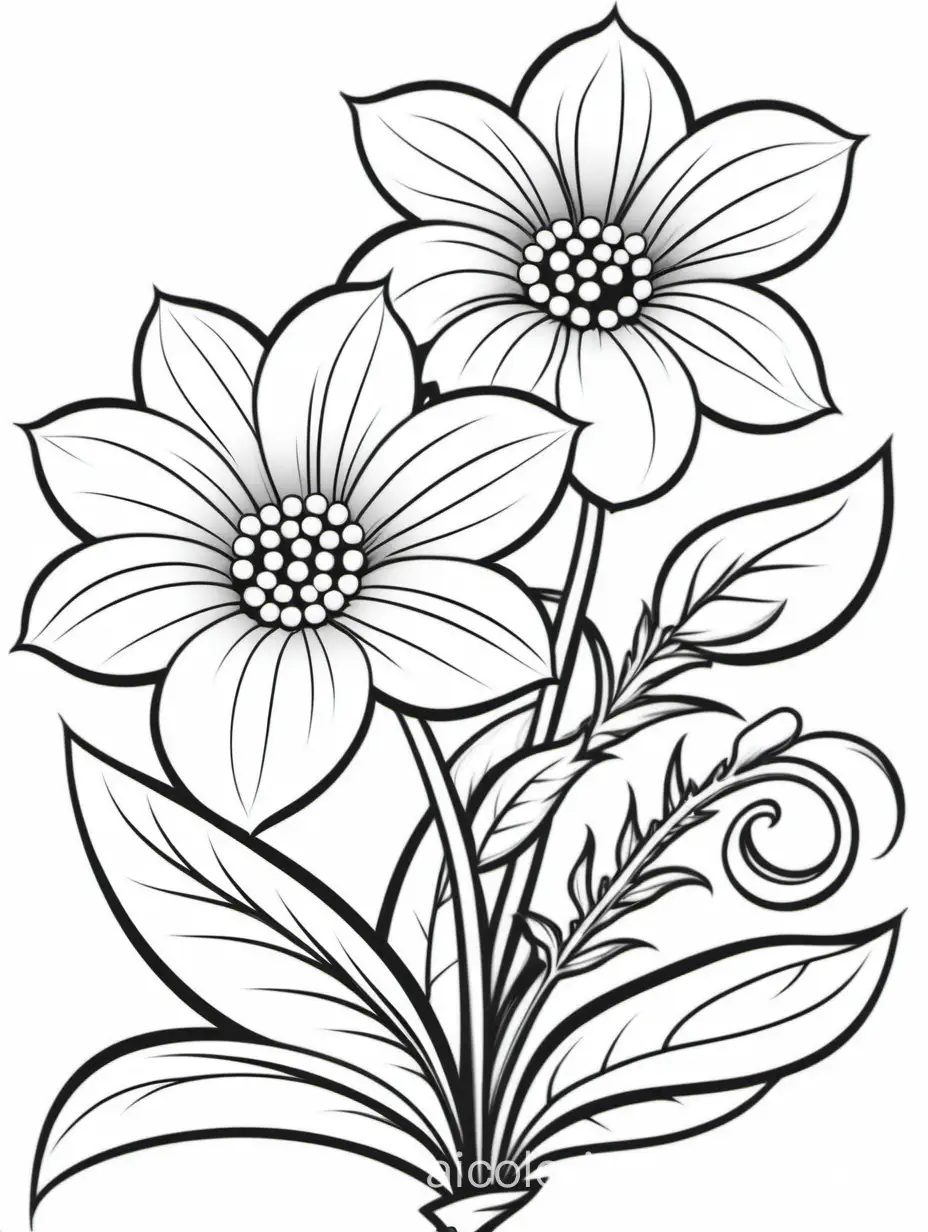 Mayflower-Flower-Coloring-Page-Simple-and-Easy-for-Young-Artists