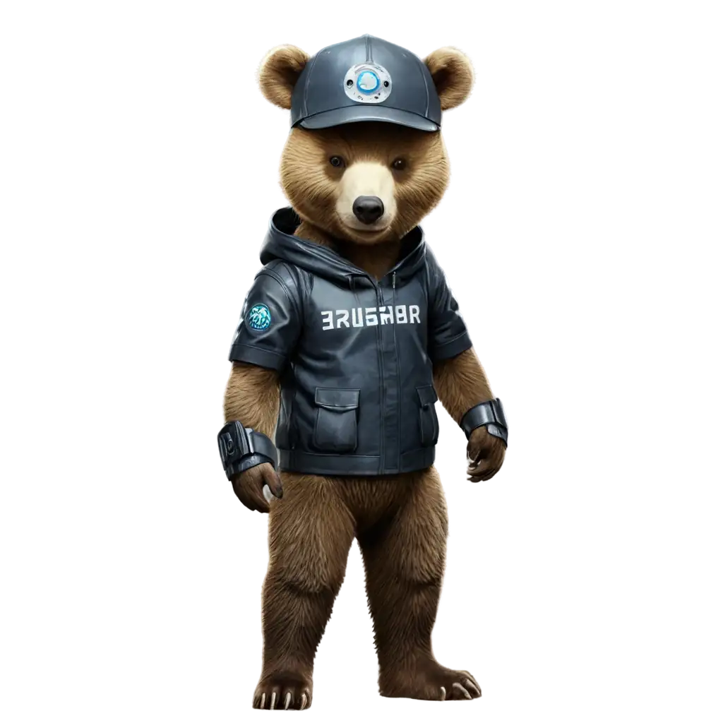 Cyberpunk-Bear-PNG-A-HighQuality-Image-for-Futuristic-and-TechSavvy-Audiences
