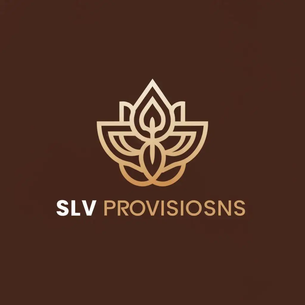 LOGO-Design-for-SLV-Provisions-Elegant-Lakshmi-Venkateshwara-Symbol-for-Retail-Industry