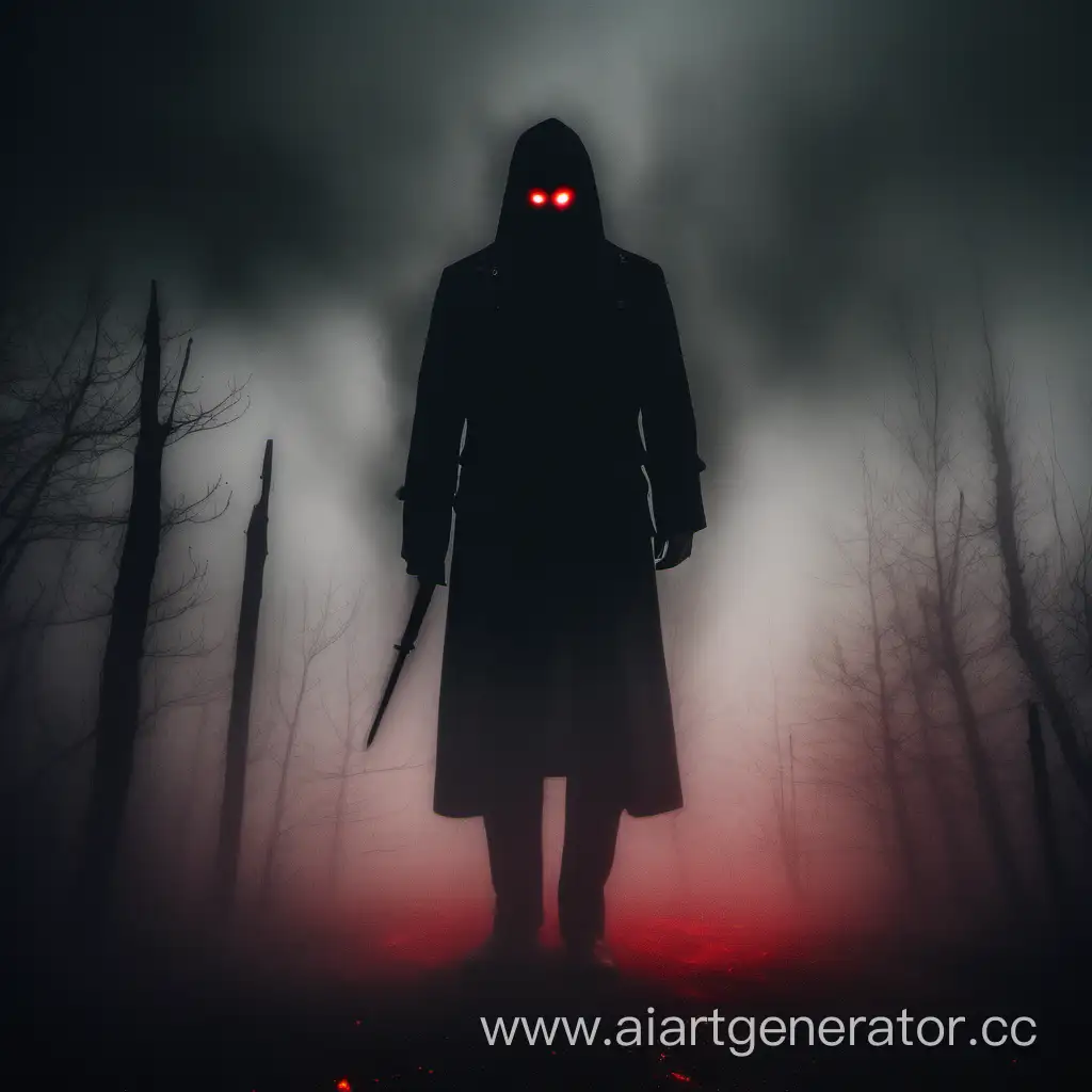 Mysterious-Figure-Shrouded-in-Black-Fog-with-Fiery-Red-Eyes