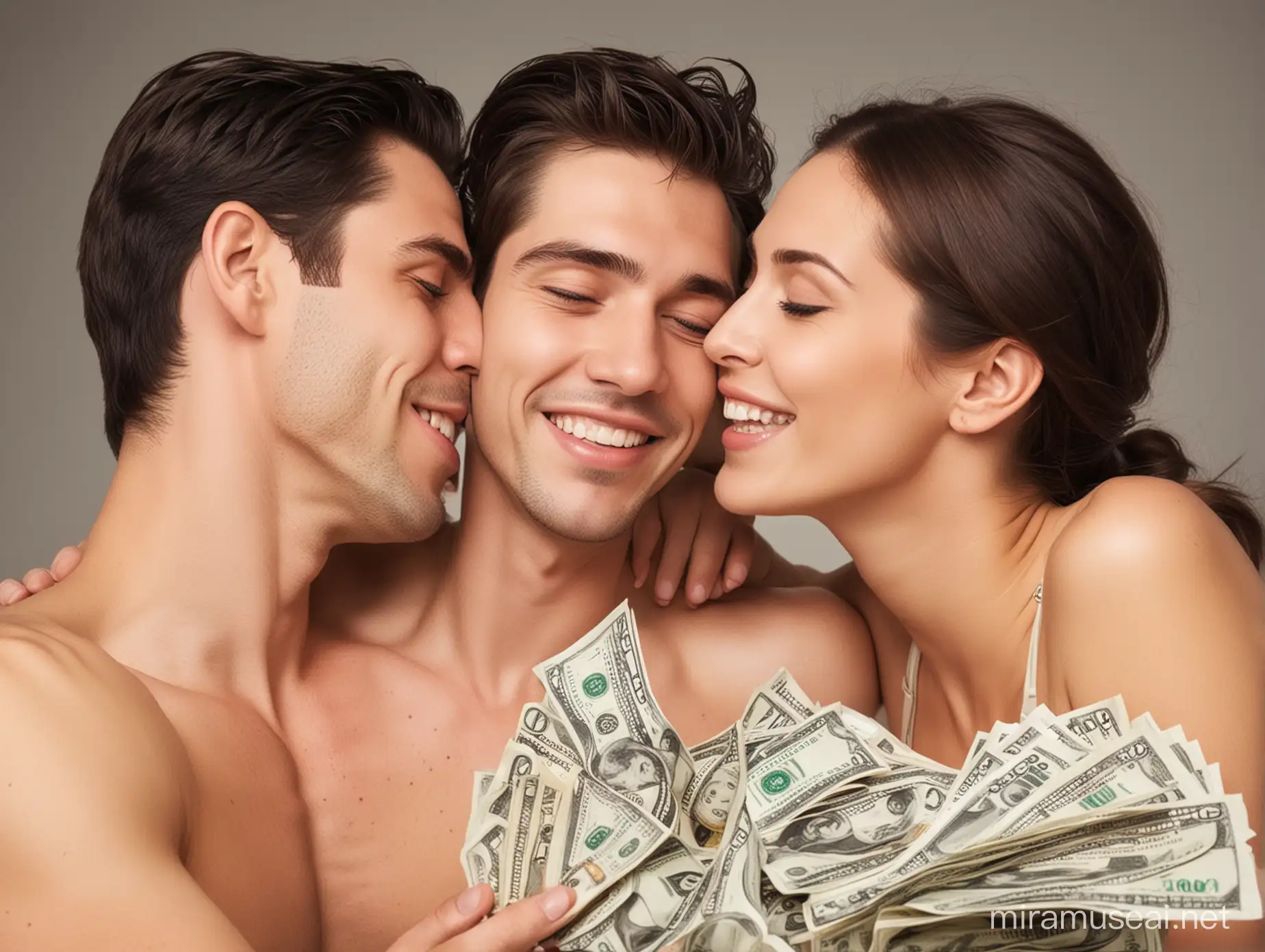 Couple Engaging in Intimate Activity for Financial Gain