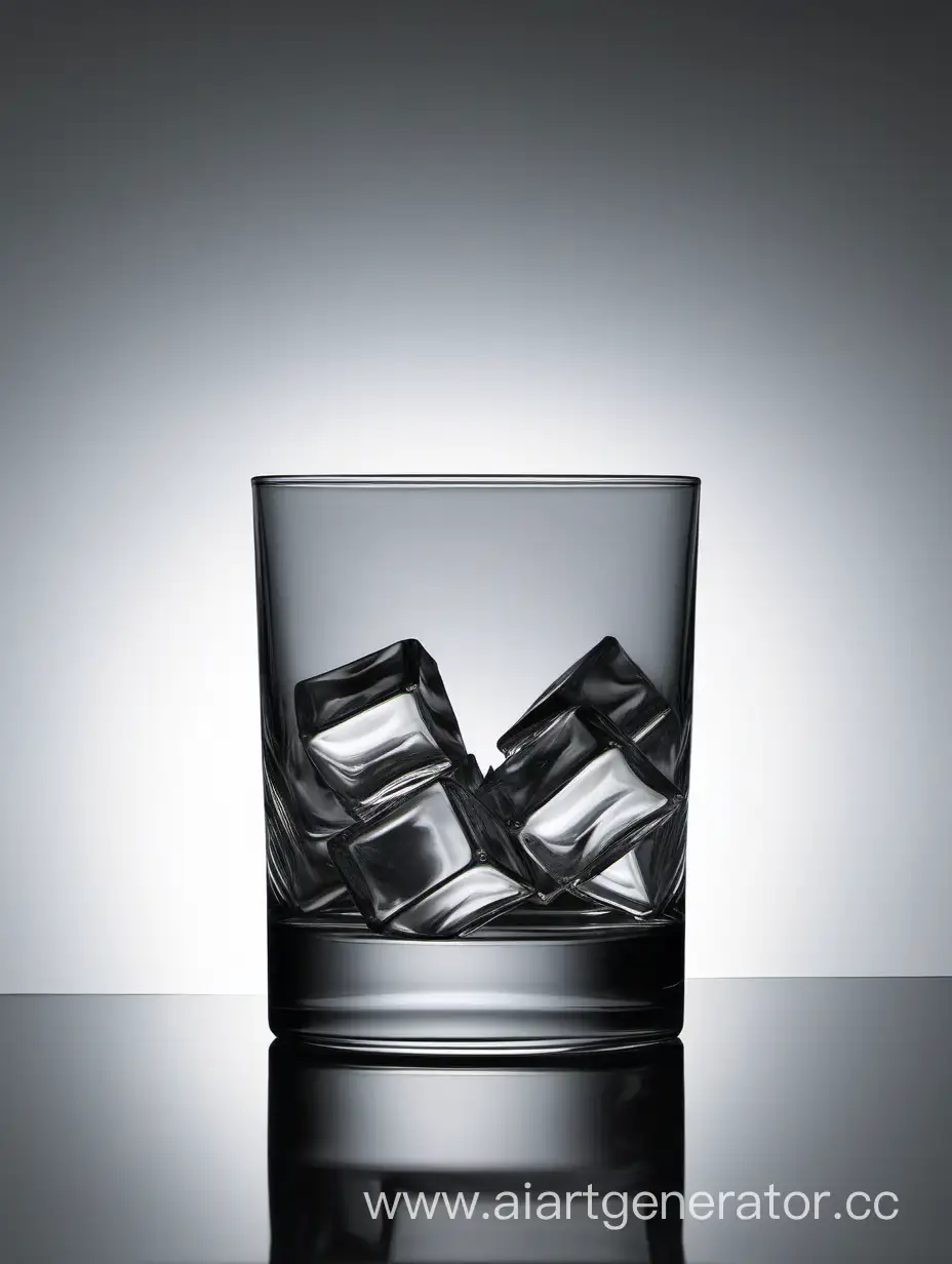 Grey-colored whiskey in a cut glass.