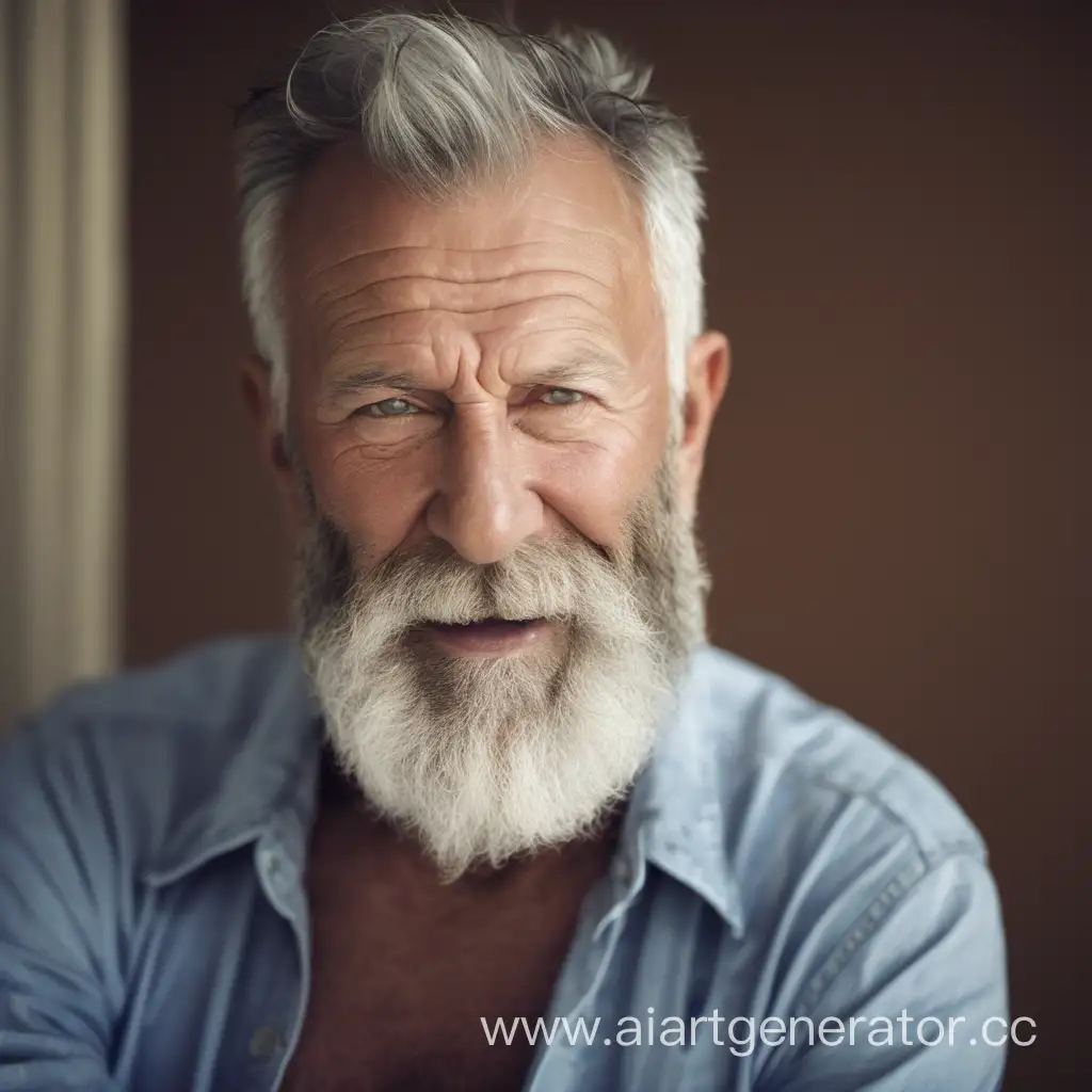 gay older man with beard