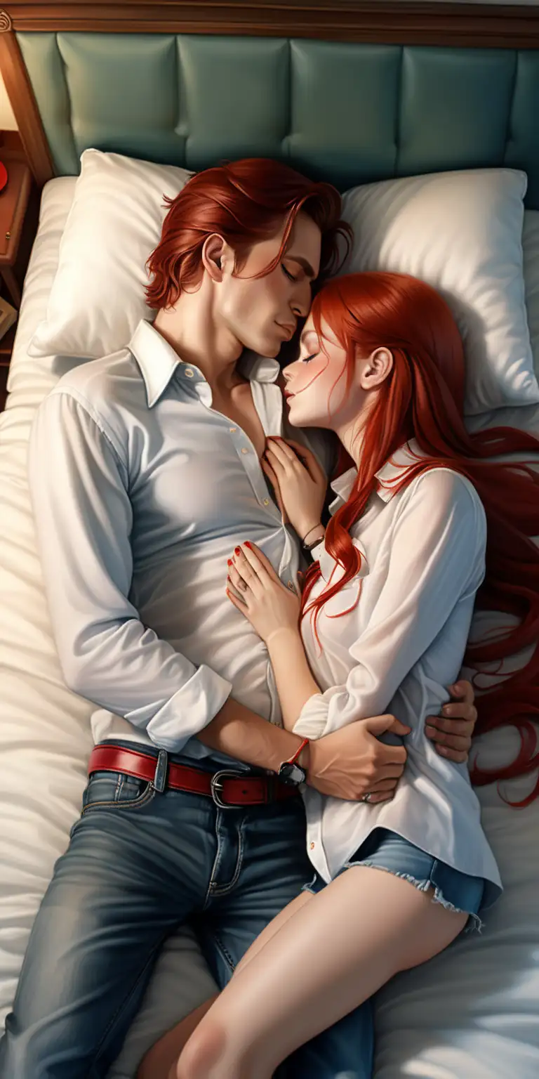Romantic Kiss in WellLit Student Room Old Andean Man and Ginny Weasley Embrace