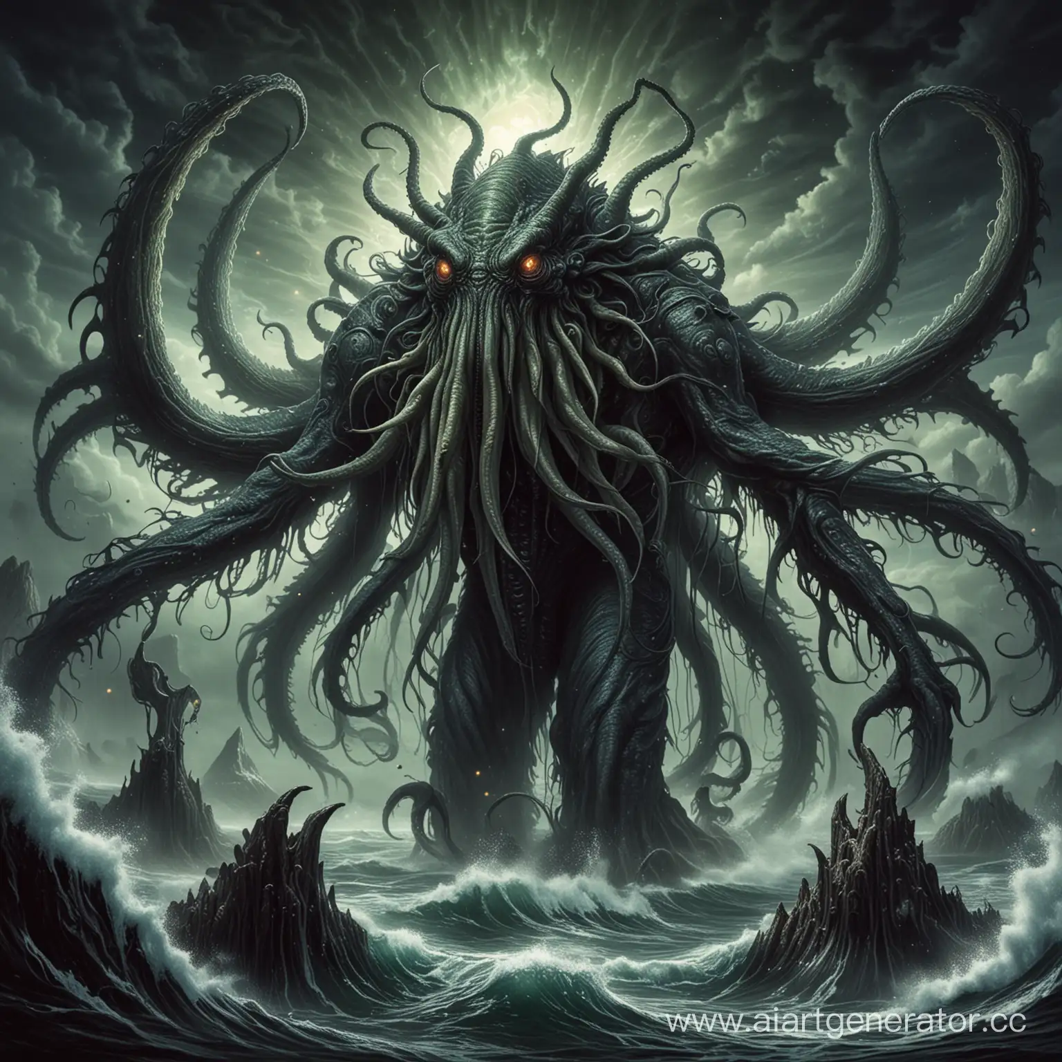 Terrifying-Lovecraftian-Horror-Creature-Emerges-from-the-Abyss