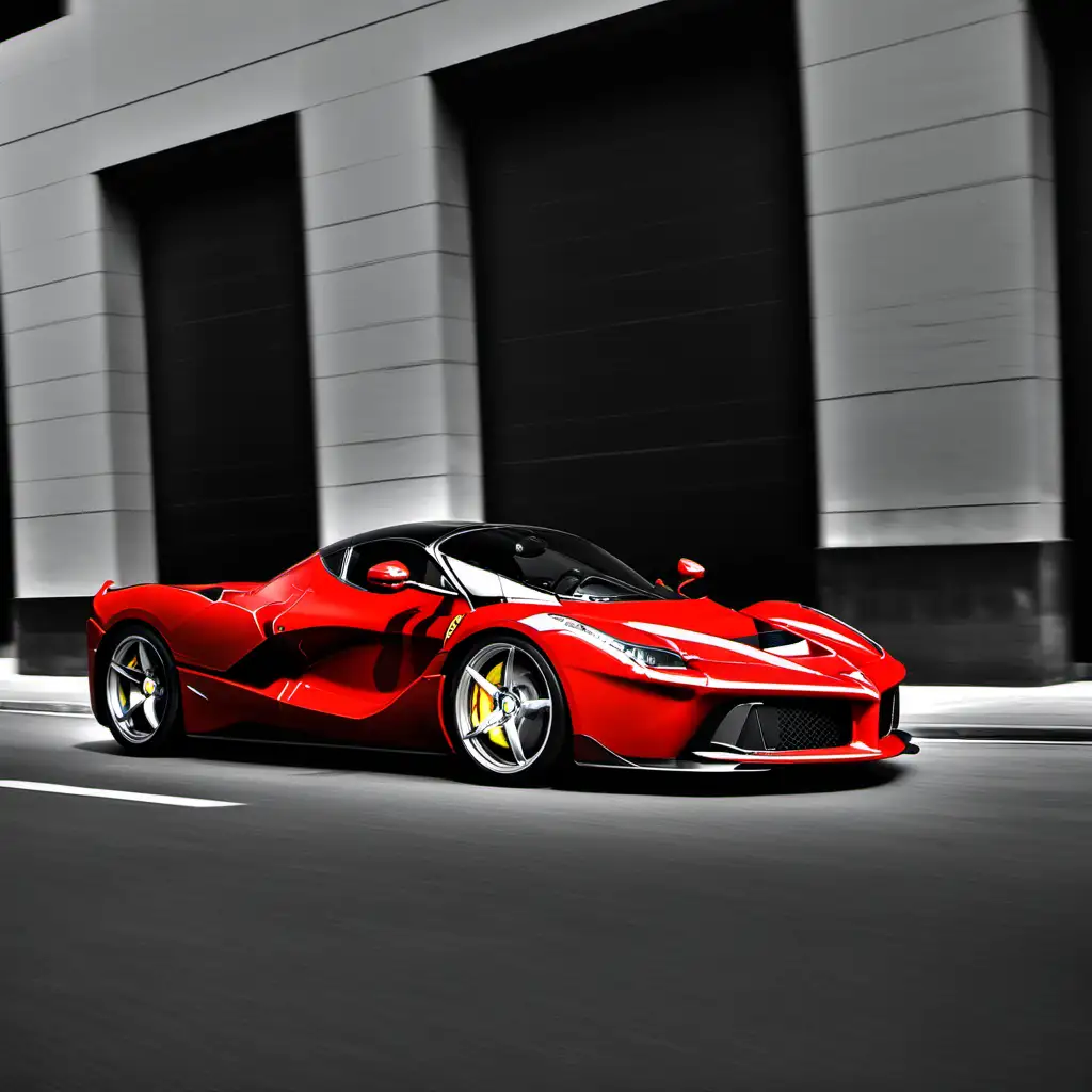 Sleek Ferrari LaFerrari Showcased in Iconic Signature Red