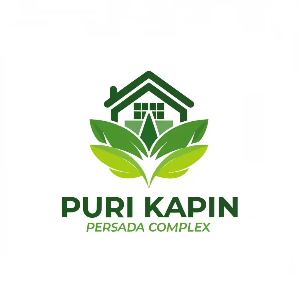 a logo design,with the text "Logo for a green and comfortable residential complex named ‘Puri Kapin Persada 2", main symbol:residential,Moderate,clear background