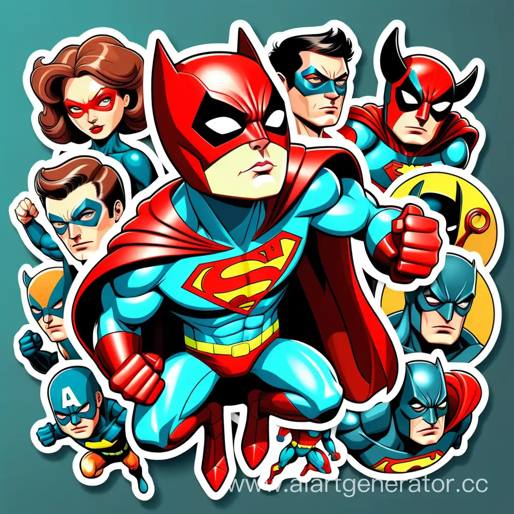 Rare-and-Amazing-Superhero-and-Vector-Animal-Stickers