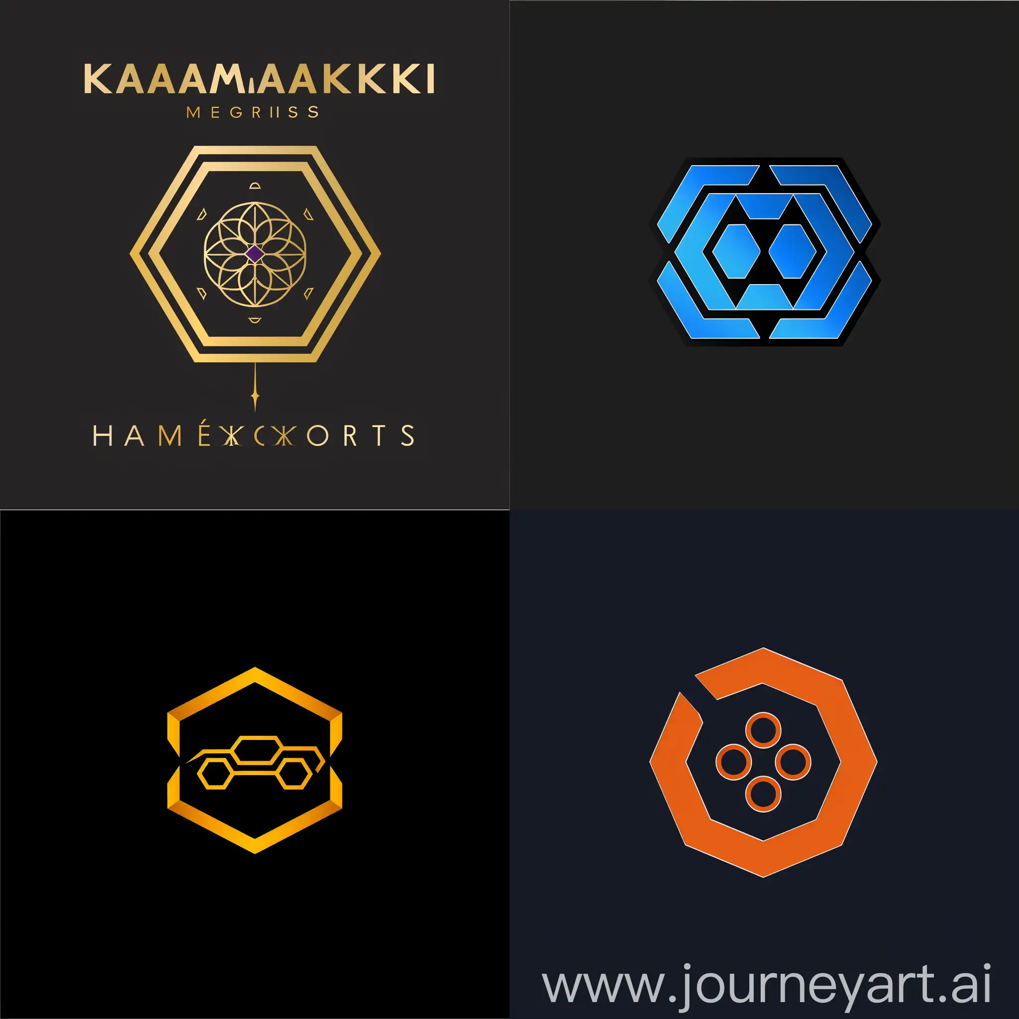 Design a kharmalki motors , hexagon logo, 