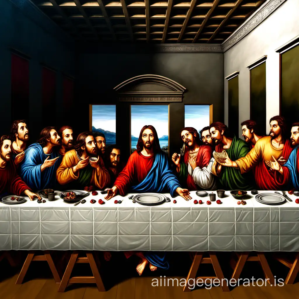 Timeless-Depiction-of-The-Last-Supper-Scene-with-Biblical-Characters