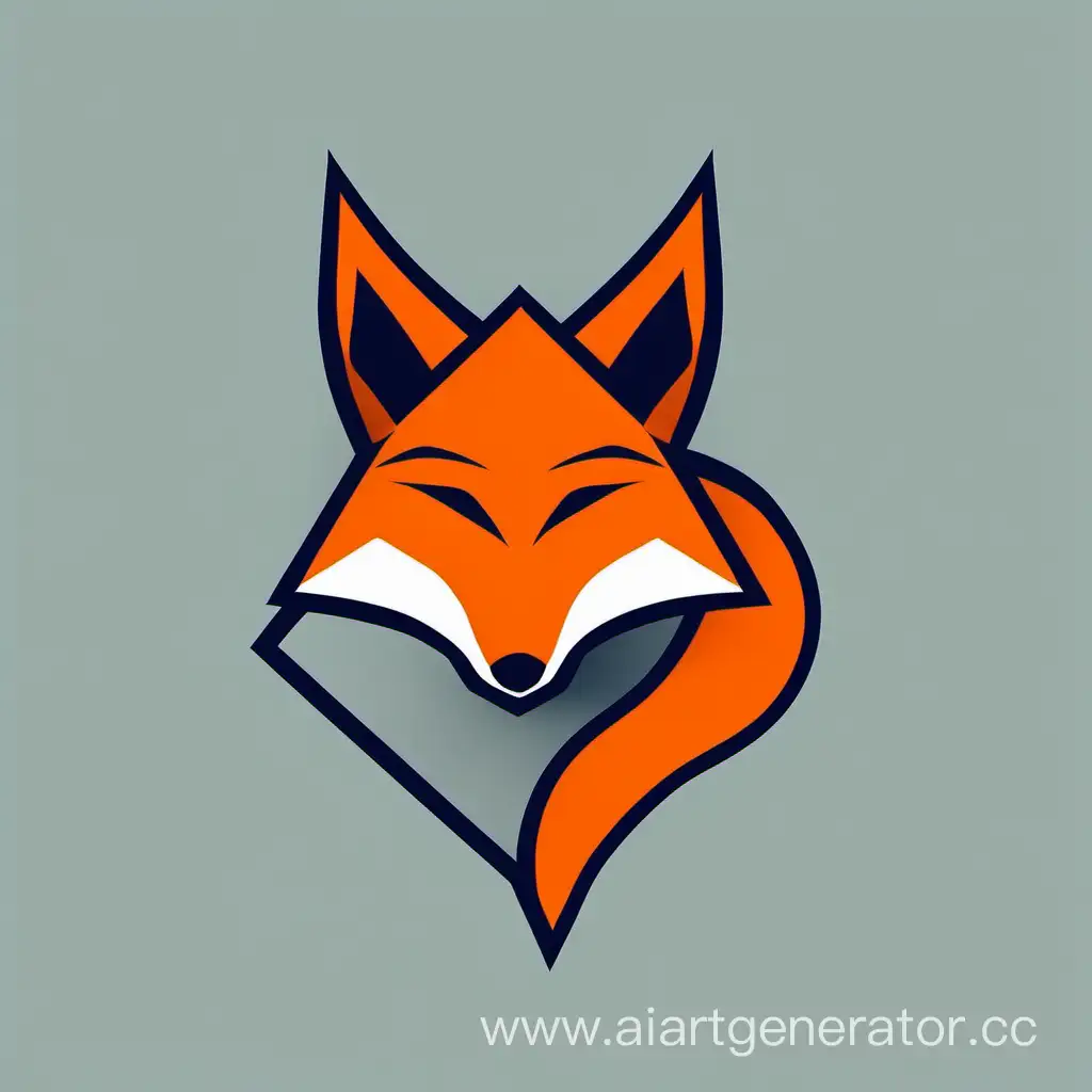 Minimalist-Fox-with-Three-Tails-Gazing-Forward