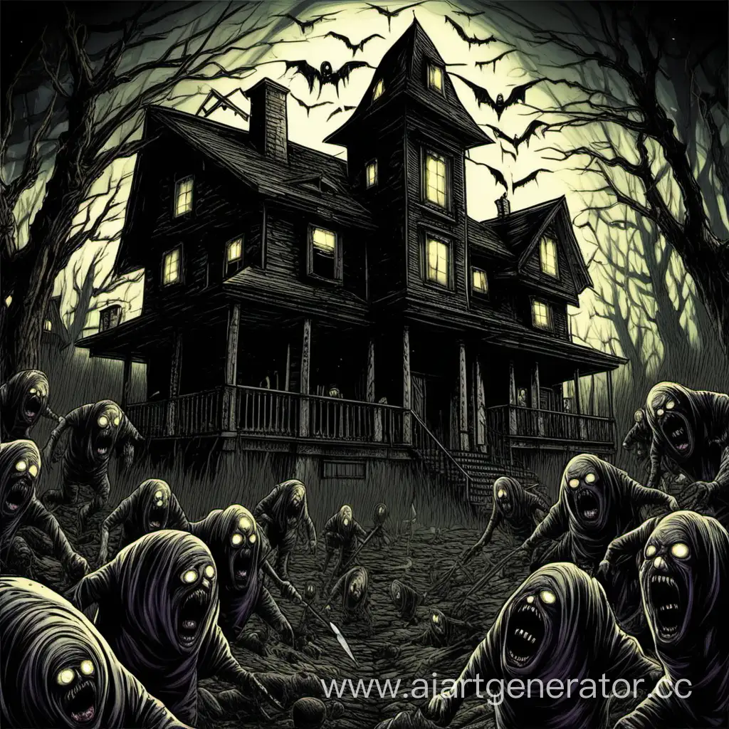 Dark-Night-Terrifying-House-Defense-Horror-Scene