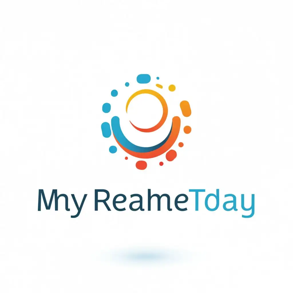 a logo design,with the text "MyrealMe.today", main symbol:a kid shape with a circle, be used in Medical Dental industry
