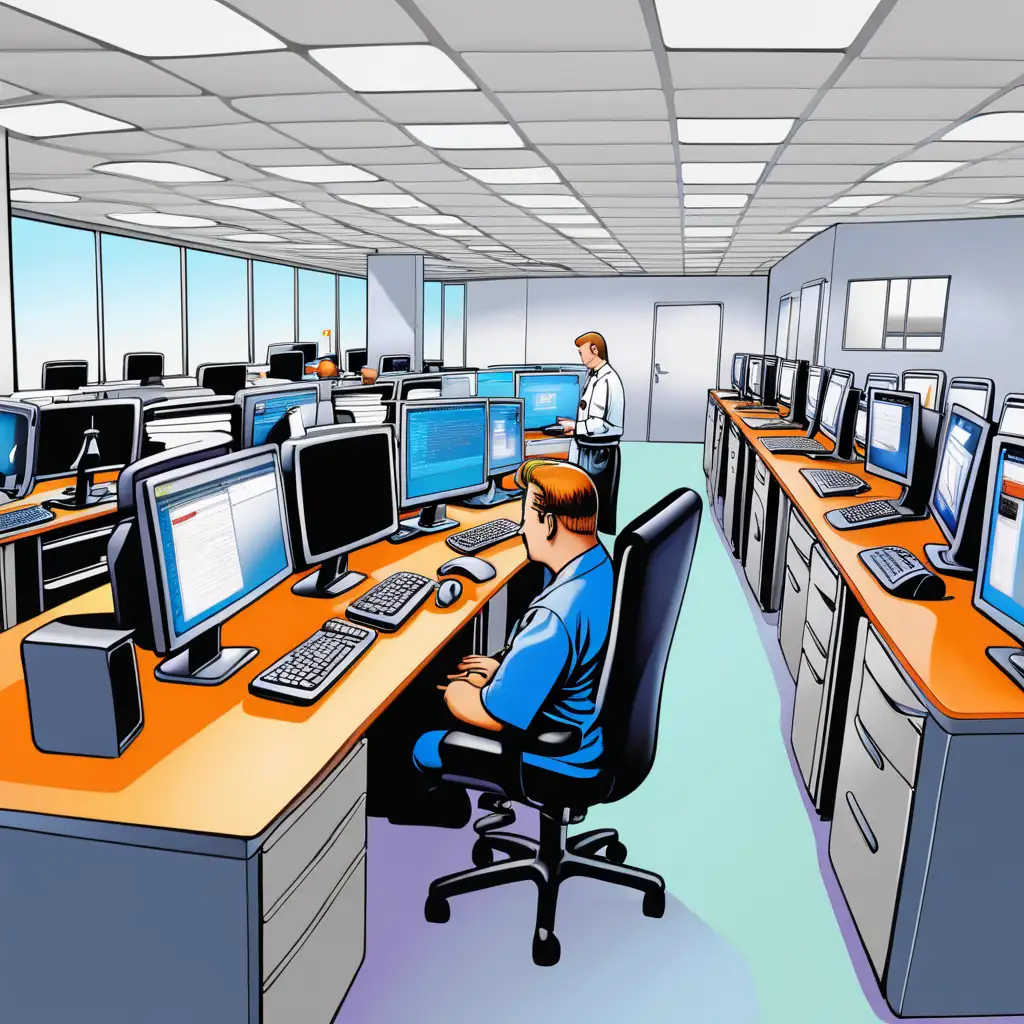 Colored: security incident management 
table computer office