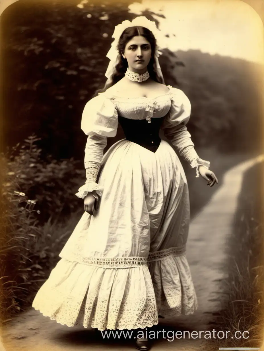 Captivating-19th-Century-Beauty-Maria-Cherni-in-Elegant-Stride