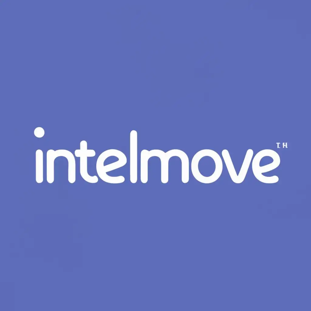 logo, modern metro ai, with the text "IntelMove", typography