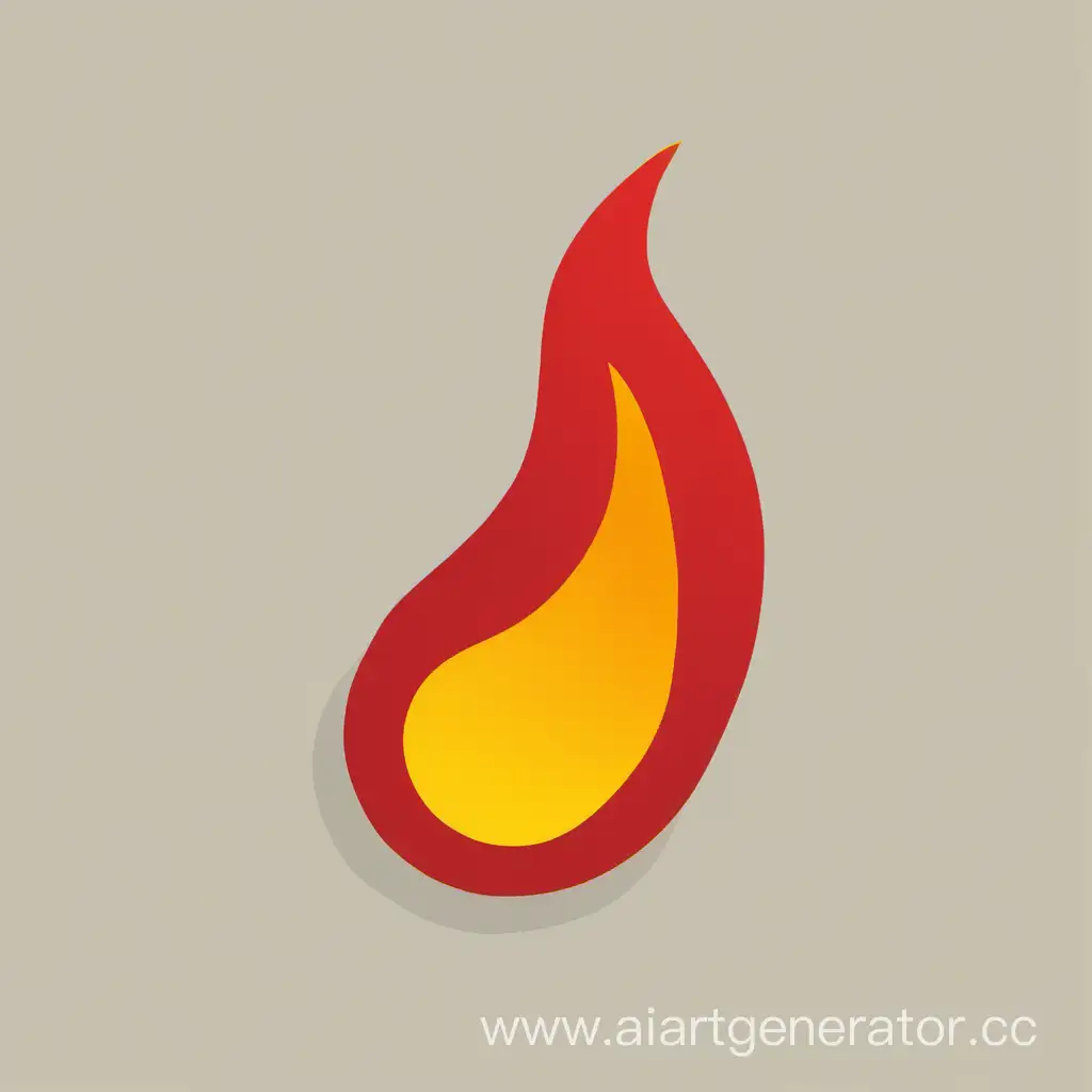 Fiery-Letter-A-Icon-with-Red-and-Yellow-Flame