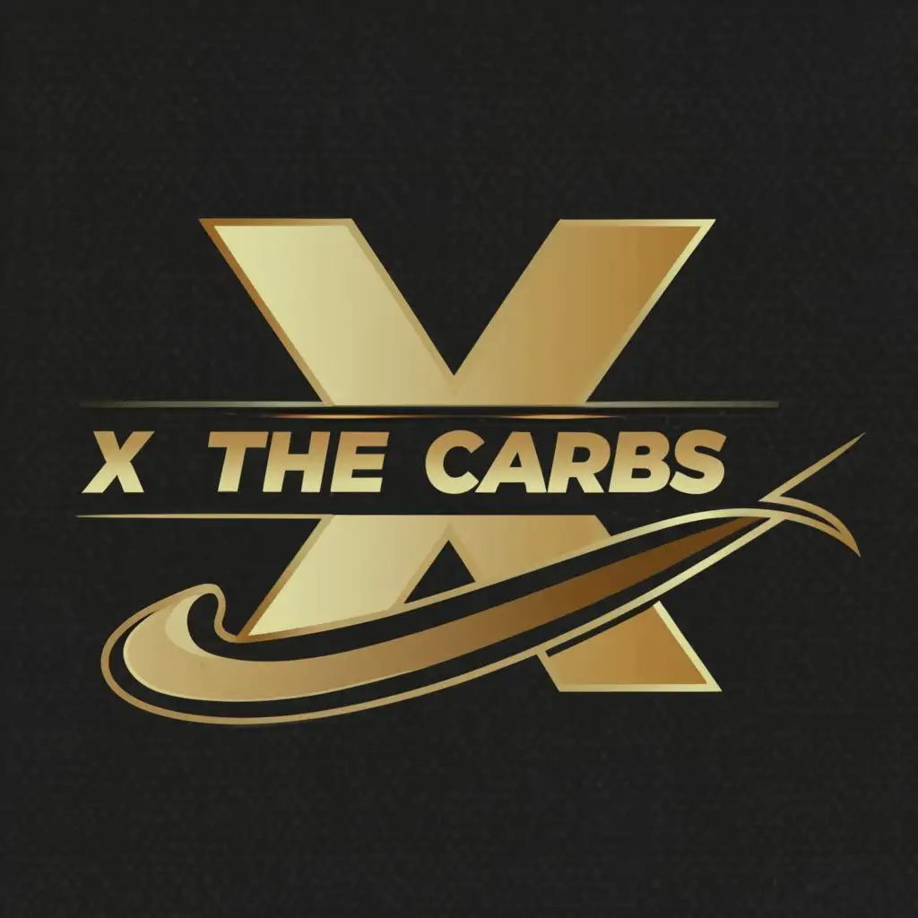logo, X, with the text "xthecarbs", typography, be used in Fitness industry