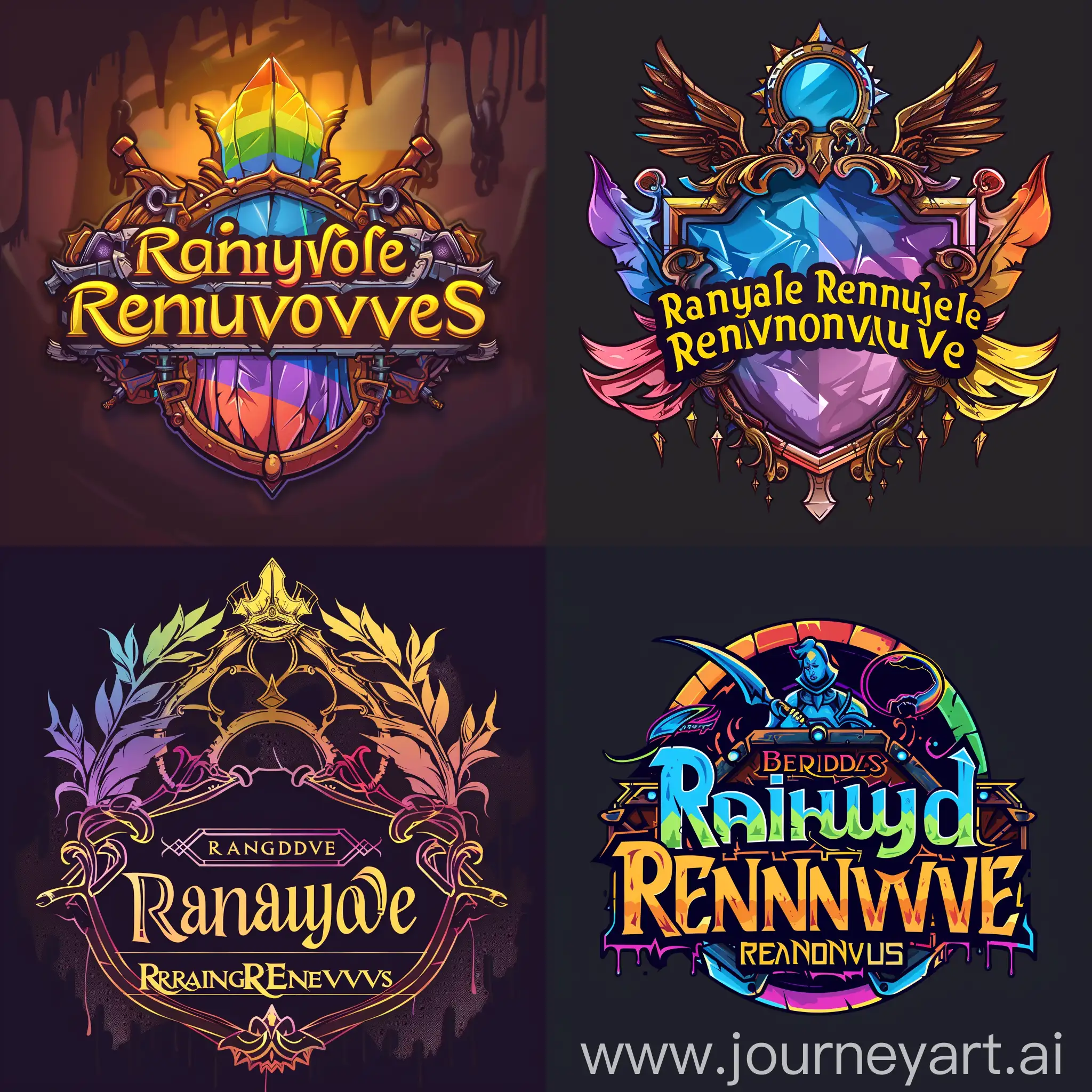 Colorful-Rainbow-Rendezvous-Discord-Logo-for-WoW-Guild