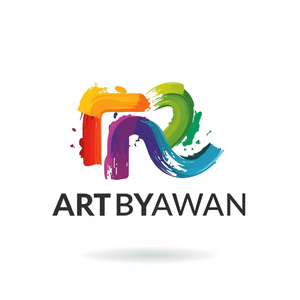 a logo design,with the text "ArtByArwan", main symbol:design,Moderate,clear background